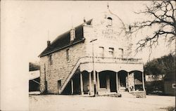 Stone building with inscription "1878 / G. Griffith / Penryn" Postcard