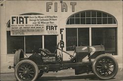 Fiat stock car #2 winner of 24 hour race . Pacific Coast Motor Car Co. Postcard