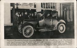 Record Breaking Buick Coupe, Model 21-46, Portland Buick dealership Postcard