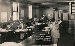 Office of White Brothers Hardwood Lumber Postcard