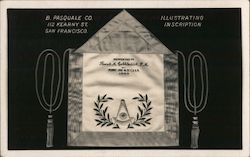 B. Pasquale Co., Illustrating Inscriptions (Masons) San Francisco, CA Advertising Postcard Postcard Postcard