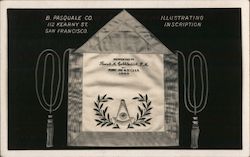 B. Pasquale Co., Illustrating Inscriptions (Masons) Postcard