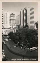 Praca 15 de Novembro P. Alegre - city buildings Rio Grande de Sul, Brazil Postcard Postcard Postcard