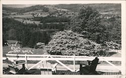 View from Sun Deck at Crystal Springs Motel Postcard