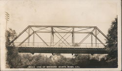 One of Bridges Santa Rosa, CA Postcard Postcard Postcard