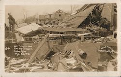 Lincoln Blvd. after the tornado at Omaha Nebr Mar 23, 1913 Postcard