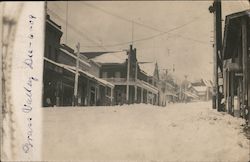 Main street of Grass Valley - winter - Dec-6-09 Postcard