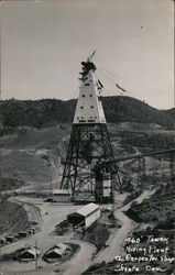 460' Tower, Mixing plant & carpenter shop - Shasta Dam California sheeta dom Postcard Postcard Postcard