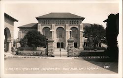 Library Sanford University Postcard