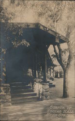 Corner of Social Hall, Aetna Springs, Cal. Postcard