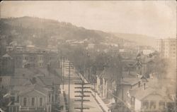 Houses on a hillside Postcard