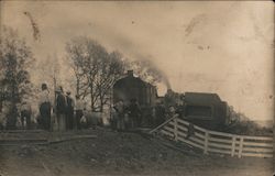 Train wreck, unknown date and location Postcard