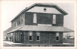Shaniko Depot in 1910 Postcard