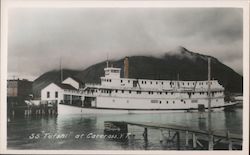 SS Tutshi at Carcross, Y. T. Postcard
