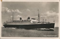 SS Manhattan, United States Lines Postcard