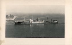 Ship, bell bouy Postcard