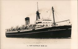 New Australia, 20,256 tons Steamers Postcard Postcard Postcard