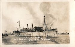 U.S.S. Huron - The ship that brought me home Steamers Postcard Postcard Postcard