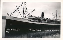 S.S Aleutian Postcard