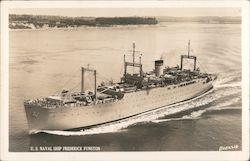 U.S. Naval Ship Frederick Funston Postcard