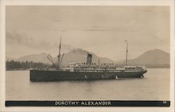 Dorothy Alexander ship Postcard
