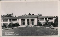 High School Burlingame, CA Postcard Postcard Postcard