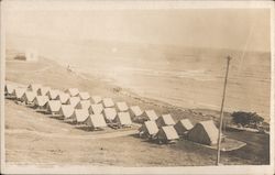 Military Camp Postcard