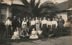 1911 High Seniors San Luis Obispo, CA Aston Photo Postcard Postcard Postcard