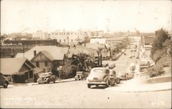 Looking Down Virginia Street Postcard