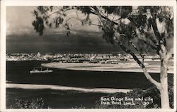 San Diego Bay and City from Point Loma Postcard