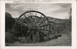 Mining Cable Wheel - Sonora, California Postcard Postcard Postcard