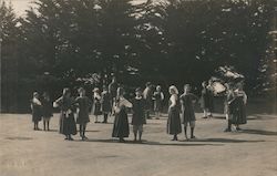 Swedish Folk dance, pupils of the Raja-Yoga Academy Postcard
