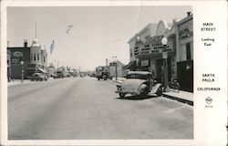 Main Street Looking East Santa Paula, CA Postcard Postcard Postcard