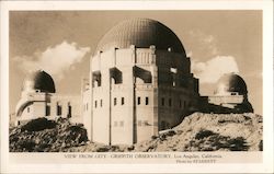 View From City Griffith Observatory Postcard
