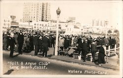 "Spit & Argue Club" Long Beach, CA Waters Photo-Card Postcard Postcard Postcard