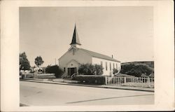 Church with a steeple at Fort Ord, California Postcard