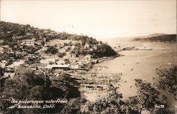 The picturesque waterfront of Sausalito, California Postcard