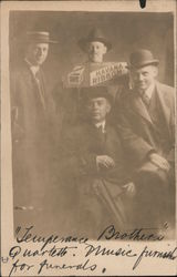 Temperance Brothers Quartette. Music furnished for funerals. Havana Ribbon cigar ad Postcard