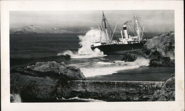 S.S. Ohioan Aground near Seal Rocks San Francisco California