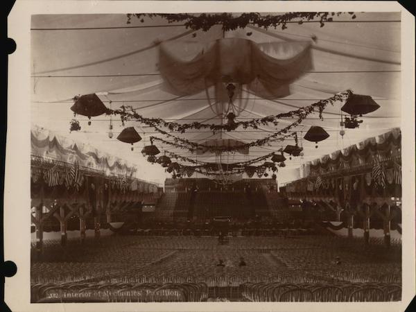 Rare Photo: Interior of Mechanics' Pavillion San Francisco California