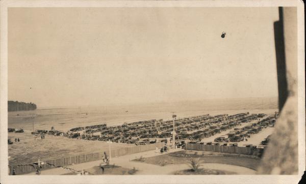 Parking lot at Pacific City Amusement Park Burlingame California