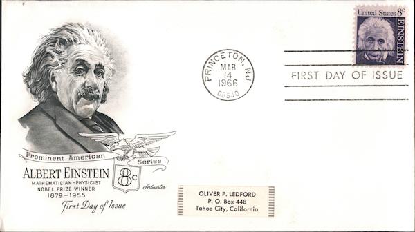 Albert Einstein: First Day of Issue 1966 First Day Covers