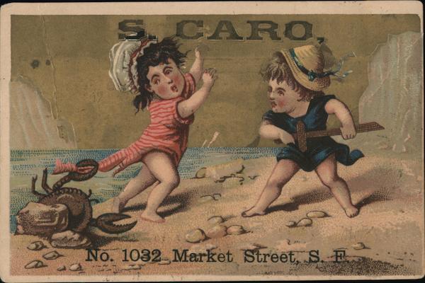 S. Caro, One Price Clothier, No. 1032 Market Street, S. F. San Francisco California