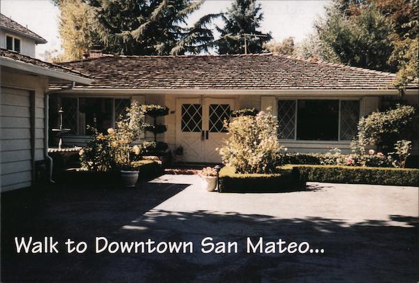Walk To Downtown San Mateo - real estate ad California