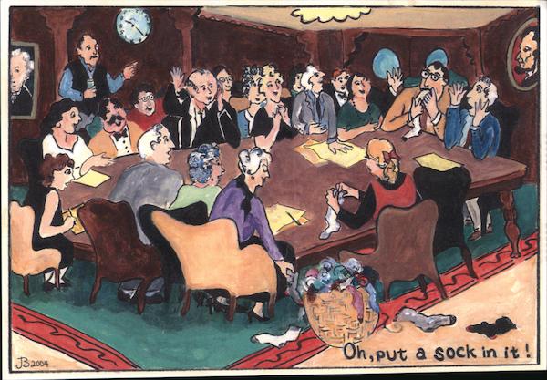 Oh, Put A Sock In It Janet Baer Art