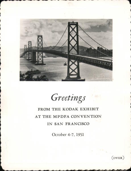 Greetings from The Kodak Exhibit, MPDFA Convention, 1951 ...