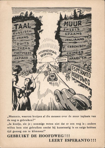 Gebruikt de Hoofdweg! Leert Esperanto!