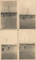 Set of 4: 1922 San Francisco Baseball Photographs Original Photograph