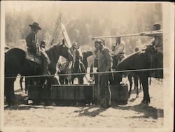 Demille Motion Picture Co. Indians, horses, teepees Original Photograph