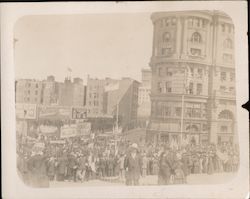 1908 Fleet parade, US Flags San Francisco, CA Original Photograph Original Photograph Original Photograph